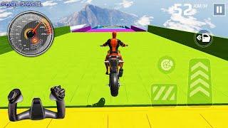 Bike Racing GT Spider Moto - Superhero Motorcycle Stunts Driver Race Games / Android GamePlay #3