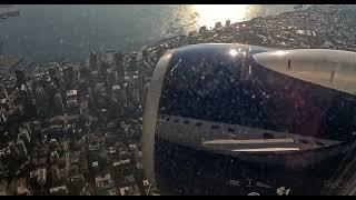 Landing Seattle Tacoma / Delta Airlines 992