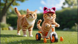 When Mom Cat Falls Sick, Kitten Becomes a Little Hero| Heartwarming Home Story ️#cat #cute #funny