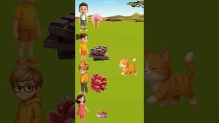 Cute kitten very hungry #animation #funny #cartoon #usa #cat