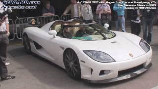 HD: Bugatti Veyron and Koenigsegg CCX and Ruf RT12S at Monaco streets Top Marques Monaco 2009