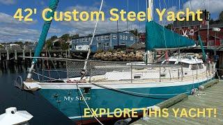 42' CUSTOM STEEL YACHT / EXPLORE THIS BEAUTIFUL BOAT! / CUSTOM INTERIOR / 4 SEASON SAILING!