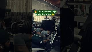  Quad Focused Legs & Abs Killer Workout!  #shorts #legworkout #absworkout