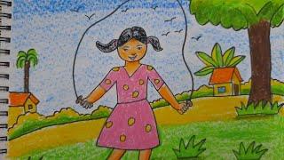 oil pastel drawingsforkids //#online classes// #ritu arts.