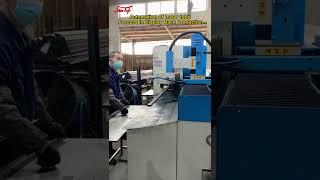 Automation of Laser tube Process in Display Rack Production #sintopfixtures #shorts  #factory