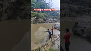 Fishing in Tlawng River | Aizawl #mizoram #tlawngriver #shortsvideo #shortsfeed #viralshorts #shorts