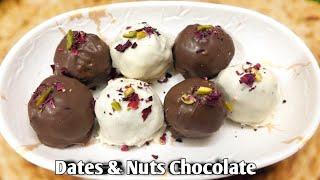 Dry Fruits & Dates Chocolate /Easy Homemade Chocolate Recipe