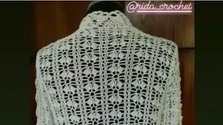 Pola rajut || DIY Rajut Pemula || How to crochet || cardigan crochet