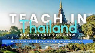 Can You Teach in Thailand ?