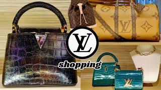 what's NEW at LOUIS VUITTON ?fall LV shopping  LV CROC GALAXY LV REVERSE MONOGRAM  LV MONSTOURIS