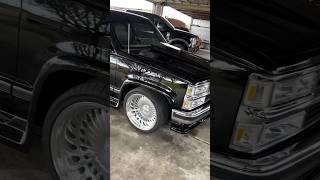 18x11 Billet Specialties on OBS Chevy Silverado StepSide  #obschevy #billet. #singlecab #silverado