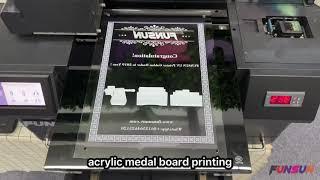 acrylic printing by Funsun UV Flatbed Printer