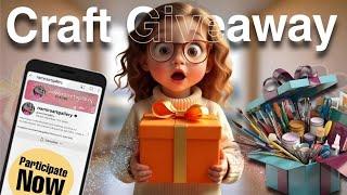 GIVEAWAY‼️... Art Supplies Giveaway | Namiraartgallery |#gift #diy #handmade #giveway #craft