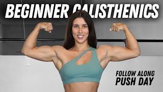 True Beginner Calisthenics Push Workout (Follow Along)