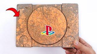 The $1 junk Sony PlayStation 1 restoration - Vintage Console repair - ASMR