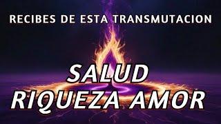 SALUD RIQUEZA AMOR RECIBES HOY MISMO  TRANSMUTACIÓN de ARCÁNGEL ZADQUIEL y AMATISTA LLAMA VIOLETA️