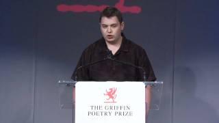 Poetry In Voice 2011 champion Jonathan Welstead recites at Griffin Poetry Prize awards ceremony