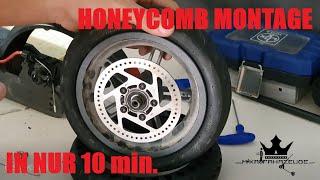 ESCOOTER HONEYCOMB MONTAGESOLID TIRE MOUNT ON RIM E-Scooter Reifenwechsel Xiaomi M365 