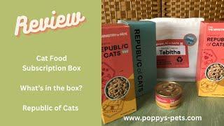 Pt 1: FREE TASTER BOX - Spring 2024 Republic of Cats - Cat Food Subscription box