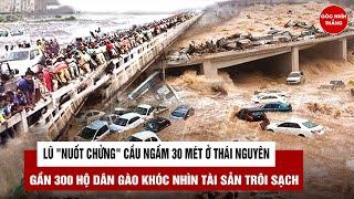 Lũ "nuốt chửng" cầu ngầm 30 mét ở Thái Nguyên, gần 300 hộ dân gào khóc nhìn tài sản trôi sạch