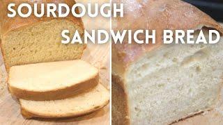 EASY Sourdough Sandwich Bread!  Make Your Own Sandwich Bread At Home!