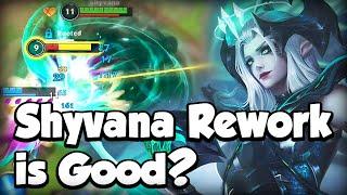 REWORKED SHYVANA IS GOOD? - BUILD & RUNES - WILD RIFT RUINED SHYVANA GAMEPLAY