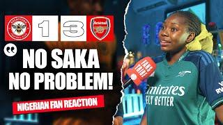 BRENTFORD 1-3 ARSENAL  (Amara - NIGERIAN FAN REACTION) - Premier League 2024 -2025