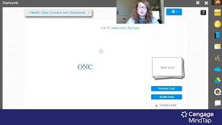 Studying with Flashcards in MindTap