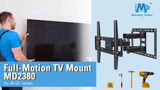 TV Bracket Installation Guidance Step by Step Featured Product is Mounting Dream MD2380-021