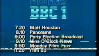 BBC1 Continuity 22-5-1983 (VHS Capture)