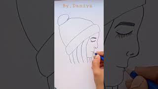 Beautiful Girl Drawing How to Draw #viral #shorts #short 