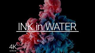 Ink in Water Abstract Slow Motion in 4K | Relaxing Ambience | Meditation Music