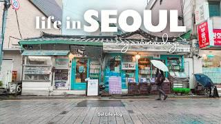 Cosy Autumn days in Seoul, Korea | Cafe hopping, Shopping, Oldest bookstore, Rainy days, Haneul Park