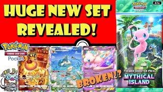 HUGE New Pokémon TCG Pocket Set Revealed! Mythical Island! Mew ex is BROKEN! (Pokémon Pocket News)