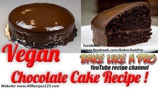 Mini VEGAN Chocolate Cake Recipe By BakeLikeAPro