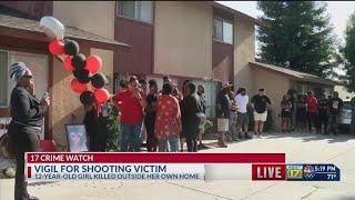 Vigil held for 12-year-old girl killed in Bakersfield shooting