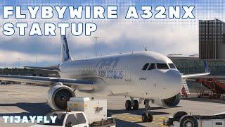 MSFS FlyByWire A32NX - Cold & Dark Startup Tutorial