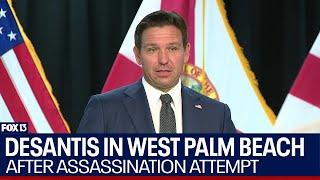 Governor DeSantis speaks in West Palm Beach days after Trump assassination attempt