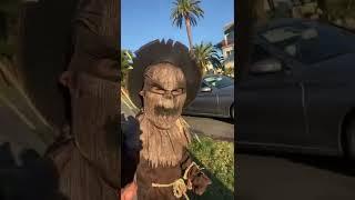 Walking the little monster to school (EVIL SCARECROW) by #spirithalloween  2021