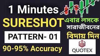 Quotex SureShot Pattern 1 || 100% Working Winning Strategy for Binary Options \\ Sureshot strategy