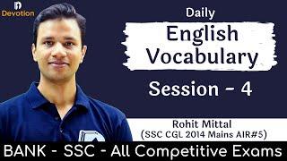 [4] English Vocabulary for govt jobs | Devotion Institute | Rohit Sir English