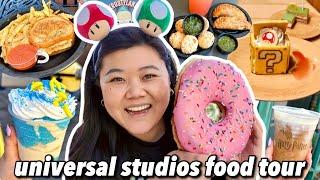 What to Eat at UNIVERSAL STUDIOS HOLLYWOOD! Universal Studios Food Tour 2024