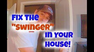 "Swinger" Door Fix!! Fixing a door that won't stay open!