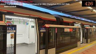 ⁴ᴷ [Suddenly behind] SMRT Trains, NSL Train at Bt Gombak - Alstom R151 847/848