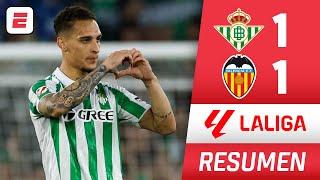 El BETIS de ANTONY y el VALENCIA cerraron la temporada de LA LIGA con EMPATE 1-1 | Resumen
