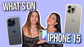 WHAT'S ON OUR NEW IPHONE 15// perché non abbiamo preso il 16?