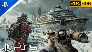 FROZEN CRUISE SHIP (PS5) Immersive ULTRA Graphics Gameplay [4K60FPS] World War Z