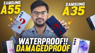 Samsung A55 and A35 First Impression and Review | IP67 WaterProof and Gorilla Glass Victus+