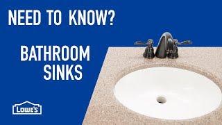 Need to Know? Bathroom Sinks