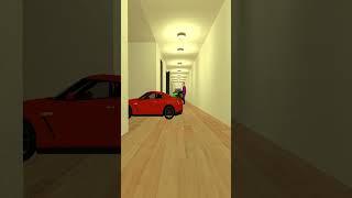 POLICE CAR Follows G-Man Who is in Nissan GT-R in The Maze #shorts